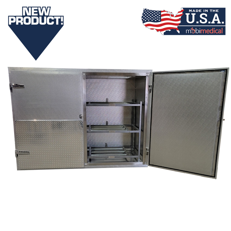 3 Body Side Load Upright Mortuary Cooler